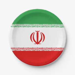 Prato De Papel Bandeira do Irã (iraniano)