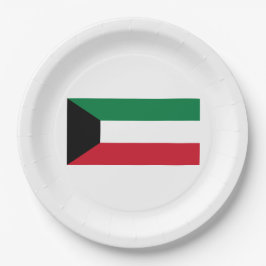 Prato De Papel Bandeira do Kuwait