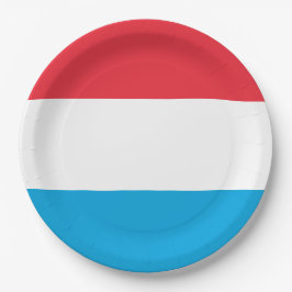 Prato De Papel Bandeira do Luxemburgo