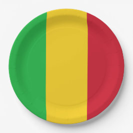 Prato De Papel Bandeira do Mali