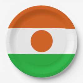 Prato De Papel Bandeira do Níger (País Africano)