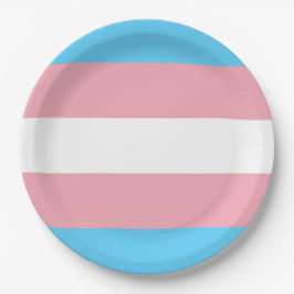 Prato De Papel Bandeira do Orgulho Trans (Orgulho Transgênero)
