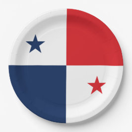 Prato De Papel Bandeira do Panamá