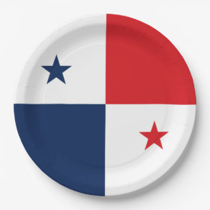 Prato De Papel Bandeira do Panamá