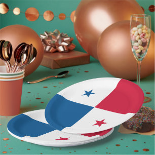 Prato De Papel Bandeira do Panamá