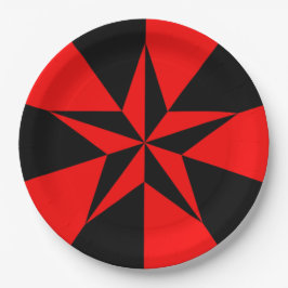 Prato De Papel Bandeira do Socialismo Libertário