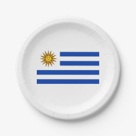 Prato De Papel Bandeira do Uruguai (Uruguai)