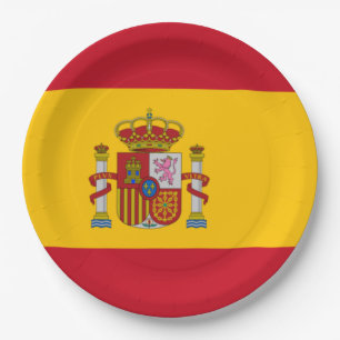 Prato De Papel Bandeira Espanhola (Espanha)
