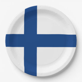Prato De Papel Bandeira finlandesa (Finlândia)