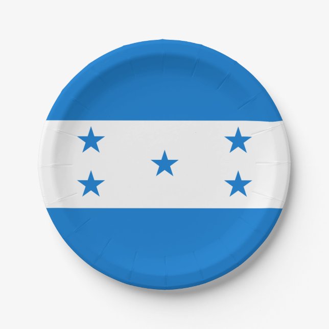 Prato De Papel bandeira Honduras (Frente)