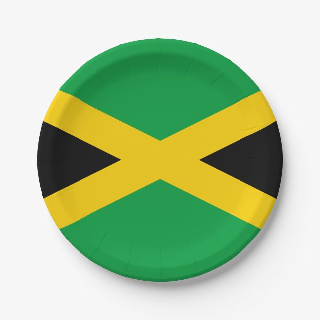 Prato De Papel Bandeira Jamaica (jamaicana) (Frente)