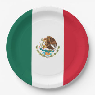 Prato De Papel Bandeira mexicana (México)
