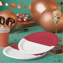 Prato De Papel bandeira Mônaco