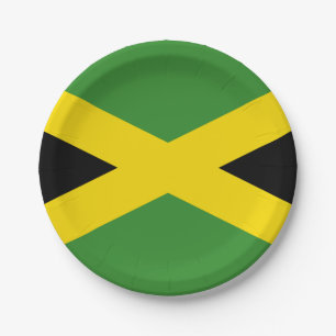 Prato De Papel Bandeira nacional da Jamaica