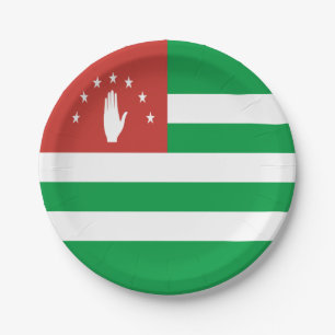 Prato De Papel Bandeira Patriótica da Abkhazia