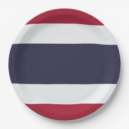 Prato De Papel Bandeira Tailandesa (Tailândia)