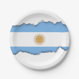 Prato De Papel Bandeira tradicional da Argentina