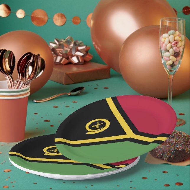 Prato De Papel Bandeira Vanuatu (Múltiplo)