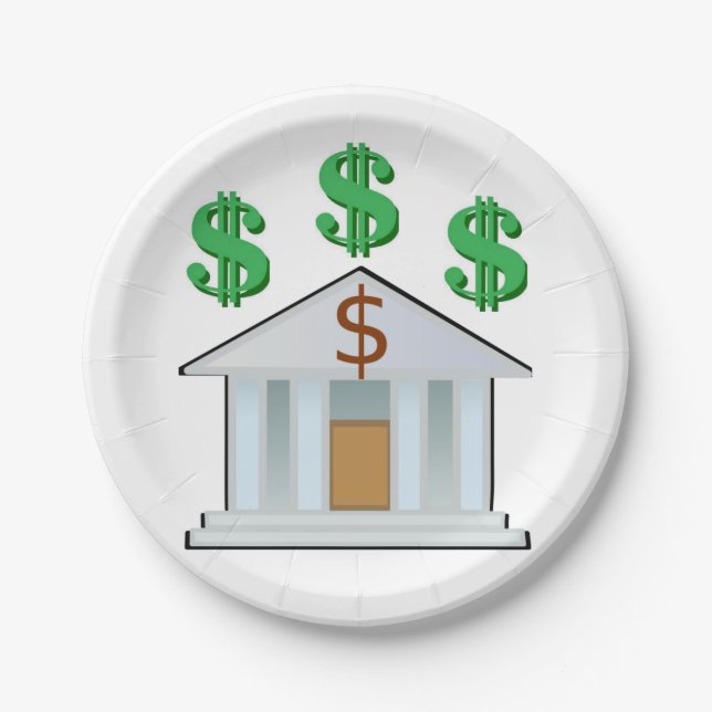 Prato De Papel Banqueiro de Placas de Papel (Frente)