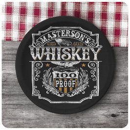 Prato De Papel Bar de cervejaria de uísque antigo West