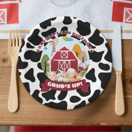 Prato De Papel Barnyard Bash Birthday Paper Plate