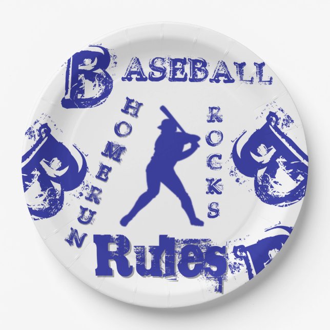 Prato De Papel Baseball (Frente)