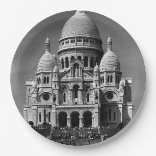 Prato De Papel Basílica de Sacre Coeur Vintage França Paris