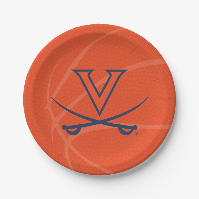 Prato De Papel Basquetebol Virginia Cavaliers (Frente)