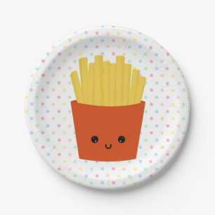 Prato De Papel Batatas fritas de Kawaii