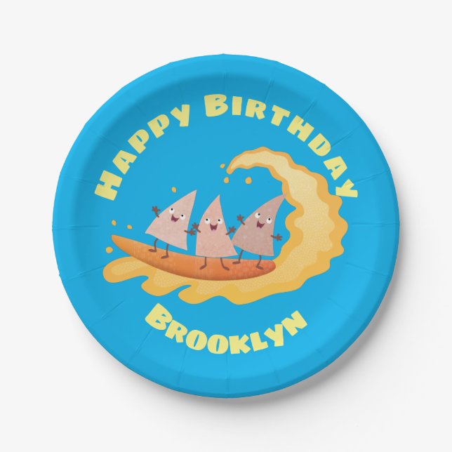 Prato De Papel Batatas-fritas de milho em nachos (Frente)