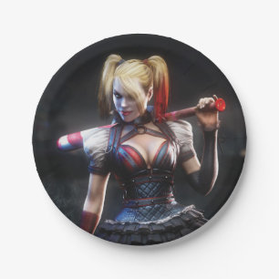 Prato De Papel Batman Arkham Knight Harley Quinn com Bat