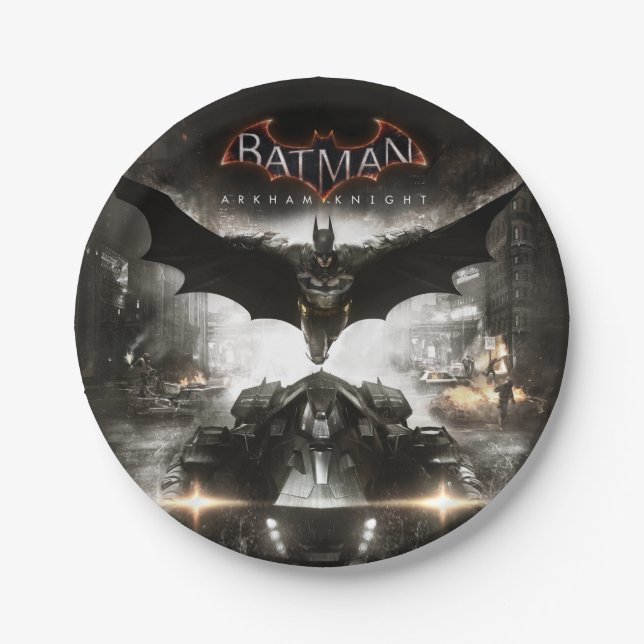 Prato De Papel Batman Arkham Knight Key Art (Frente)