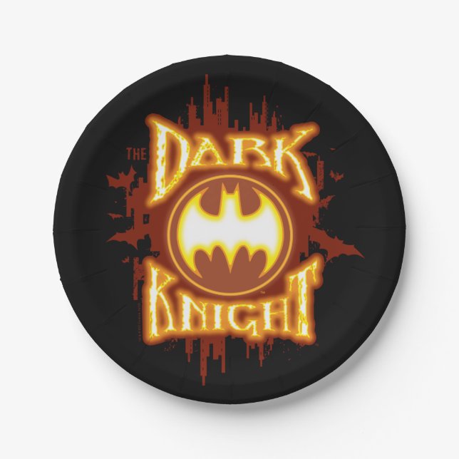 Prato De Papel Batman | Cavaleiro Negro (Frente)