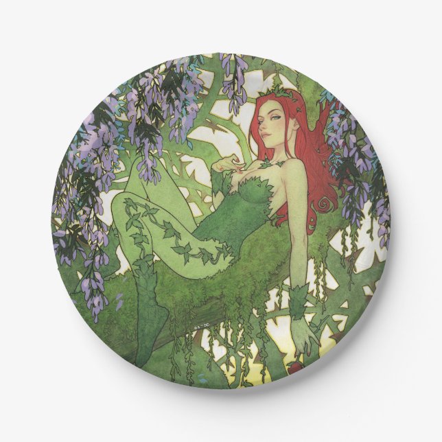 Prato De Papel Batman Rebirth Poison Ivy Cover Illustration (Frente)