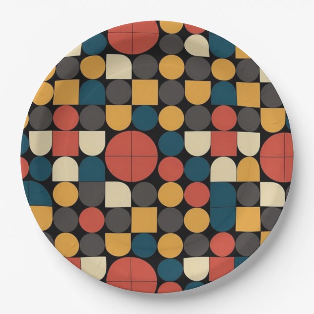 Prato De Papel Bauhaus Pure Geometry Harmony (Frente)