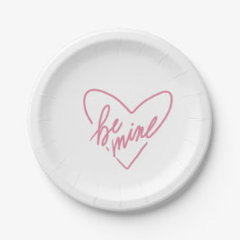 PRATO DE PAPEL BE MINE PLATE