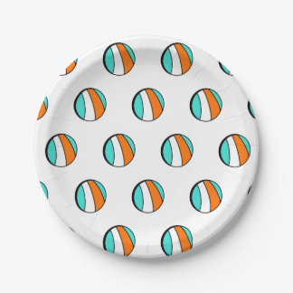 Prato De Papel Beach Ball Birthday
