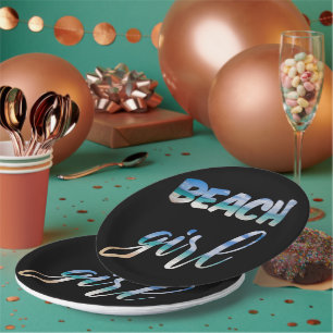 Prato De Papel Beach Girl