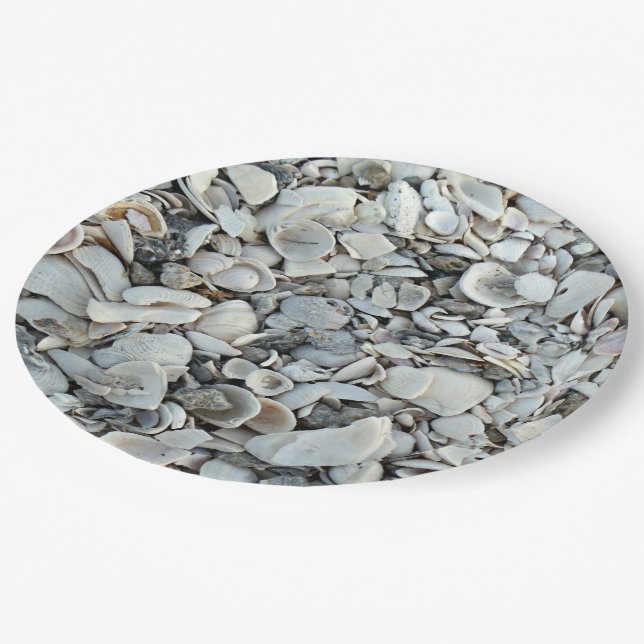 Prato De Papel Beachcomber Shells Pattern Look (Inclinado)