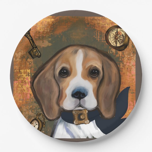 Prato De Papel Beagle (Frente)