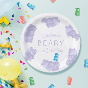 Prato De Papel Beary Sweple Gummy Bear Birthday