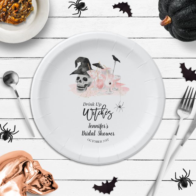 Prato De Papel Beba Whitches Rosa Chá de panela Cocktail (Criador carregado)