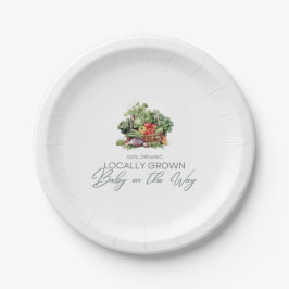 Prato De Papel Bebê crescido localmente