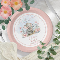Bebê Elefante Um Pequeno Chá Floral De Miúda De Am