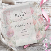 Bebê em Flor Romântica Floral de Flores Silvestres