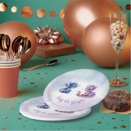 Prato De Papel Bebês Dragões Sexo Festa de Revenda