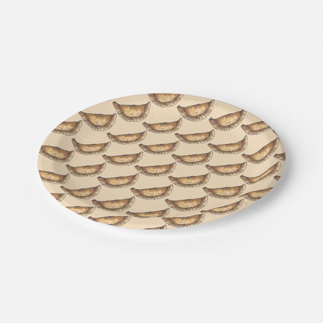 Prato De Papel Beef Empanadas Espanha-americana Comida pastelaria (Inclinado)