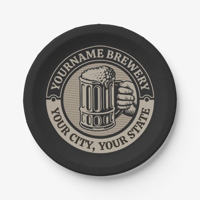 Prato De Papel Beer Breeke Personalizado Brewery Big Mug (Frente)