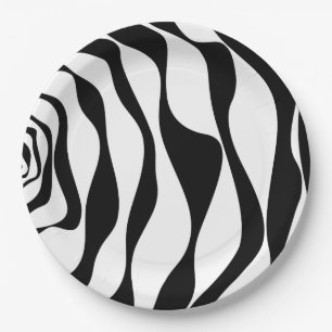 Prato De Papel Bei e Fluxo 4 - Preto e Branco