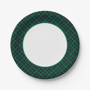 Prato De Papel Beira do Tartan do clã de MacKay